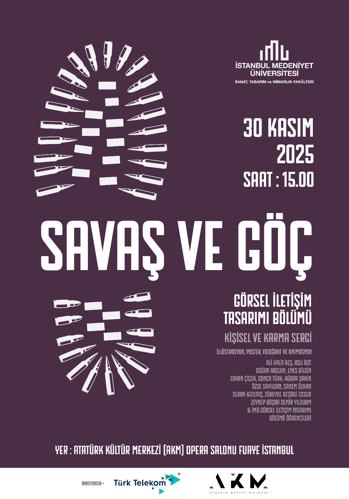 “Savaş ve Göç” Sergisi İMÜ Galeri’de Açıldı